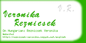 veronika reznicsek business card